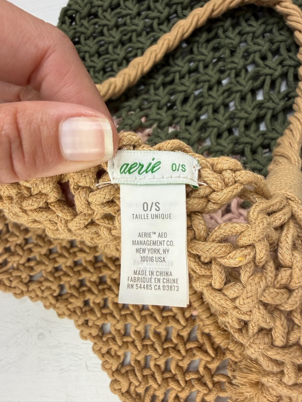 Aerie Multicolor Crochet Tote Bag - Picture 5 of 9